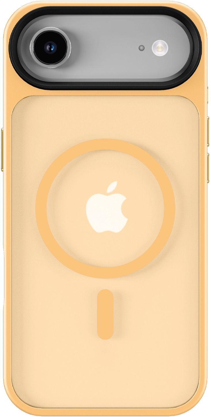 Apple iPhone Air Hoesje met MagSafe Back Cover Matte Oranje afbeelding 7