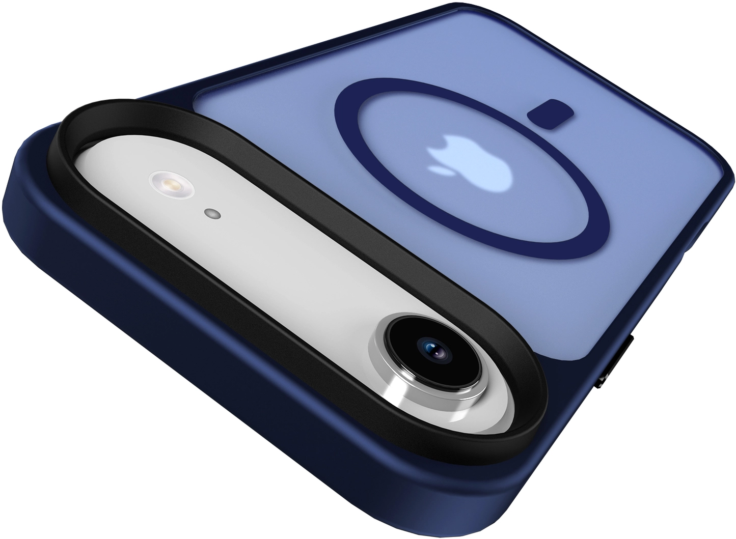 Apple iPhone Air Hoesje met MagSafe Back Cover Matte Donker Blauw afbeelding 10