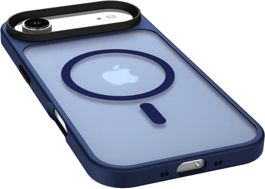 Apple iPhone Air Hoesje met MagSafe Back Cover Matte Donker Blauw afbeelding 11