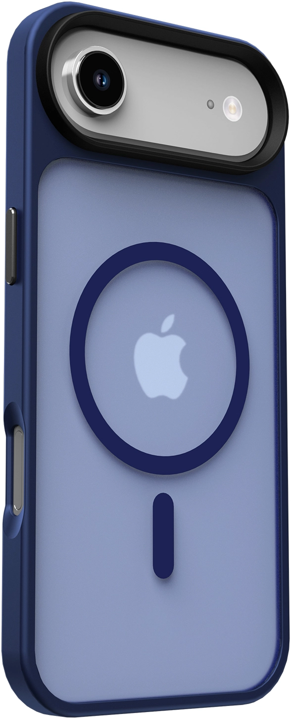 Apple iPhone Air Hoesje met MagSafe Back Cover Matte Donker Blauw afbeelding 12