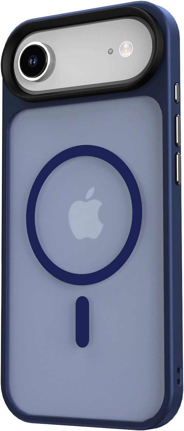 Apple iPhone Air Hoesje met MagSafe Back Cover Matte Donker Blauw afbeelding 15