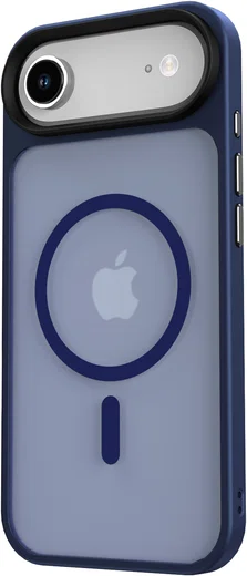 Apple iPhone Air Hoesje met MagSafe Back Cover Matte Donker Blauw afbeelding 15