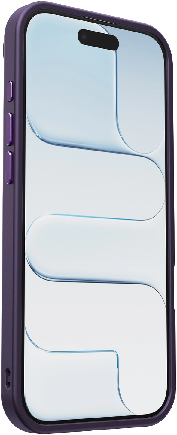 Apple iPhone Air Hoesje met MagSafe Back Cover Matte Donker Paars afbeelding 12