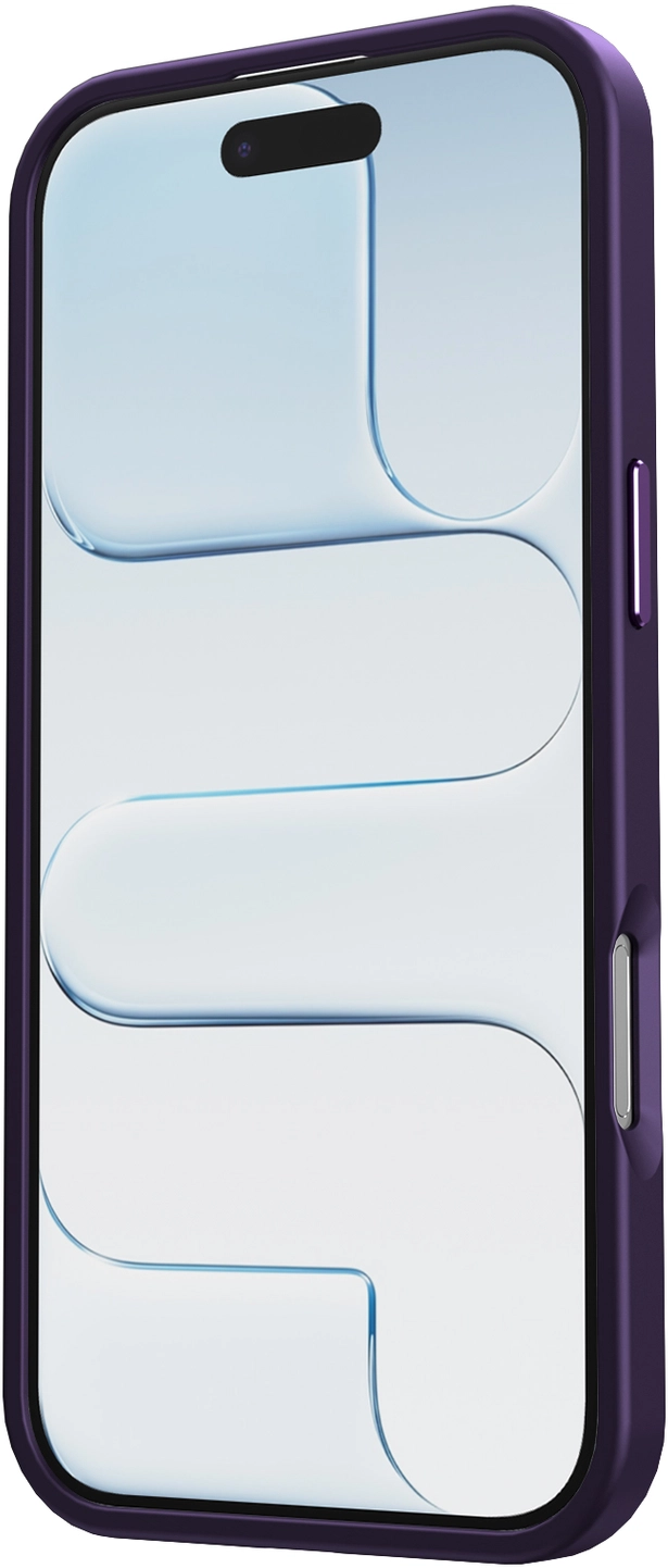 Apple iPhone Air Hoesje met MagSafe Back Cover Matte Donker Paars afbeelding 13