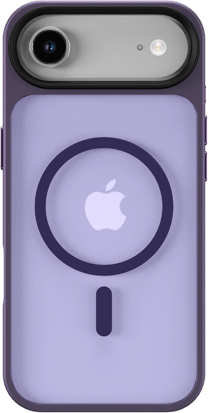 Apple iPhone Air Hoesje met MagSafe Back Cover Matte Donker Paars afbeelding 7