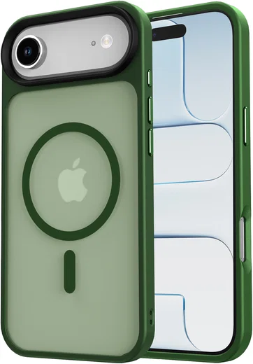 Apple iPhone Air Hoesje met MagSafe Back Cover Matte Donker Groen afbeelding 15
