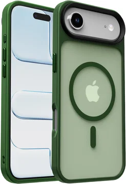 Apple iPhone Air Hoesje met MagSafe Back Cover Matte Donker Groen