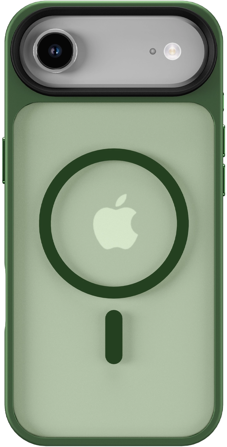 Apple iPhone Air Hoesje met MagSafe Back Cover Matte Donker Groen afbeelding 2