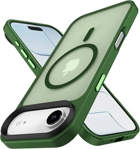 Apple iPhone Air Hoesje met MagSafe Back Cover Matte Donker Groen afbeelding 7