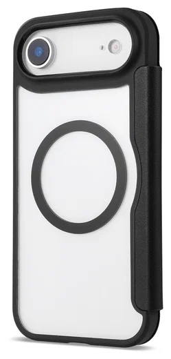 Apple iPhone Air Hoesje met MagSafe Book Case Transparant Zwart afbeelding 5