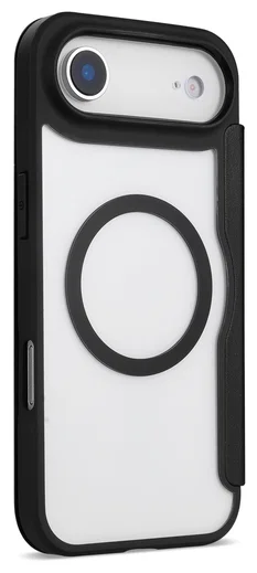 Apple iPhone Air Hoesje met MagSafe Book Case Transparant Zwart afbeelding 6