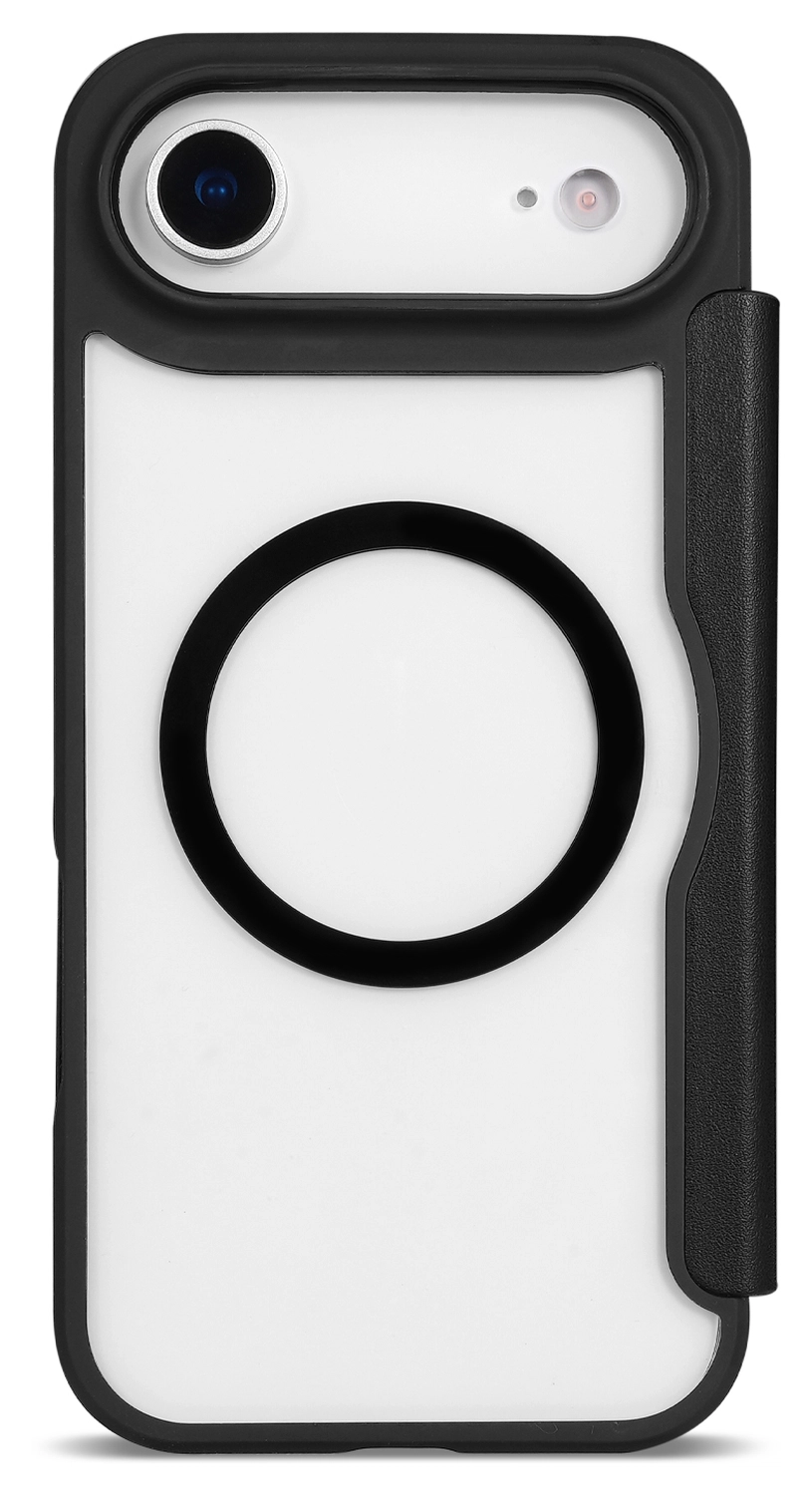 Apple iPhone Air Hoesje met MagSafe Book Case Transparant Zwart afbeelding 8