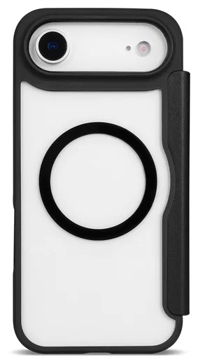 Apple iPhone Air Hoesje met MagSafe Book Case Transparant Zwart afbeelding 8