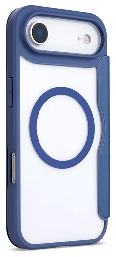 Apple iPhone Air Hoesje met MagSafe Book Case Transparant Blauw afbeelding 6