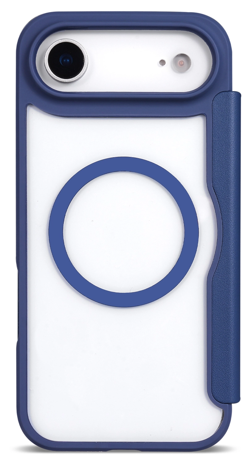 Apple iPhone Air Hoesje met MagSafe Book Case Transparant Blauw afbeelding 8