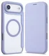Apple iPhone Air Hoesje met MagSafe Book Case Transparant Paars afbeelding 2