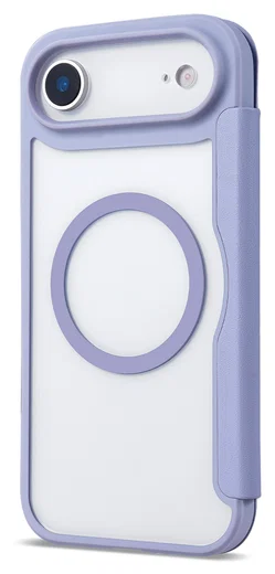 Apple iPhone Air Hoesje met MagSafe Book Case Transparant Paars afbeelding 5