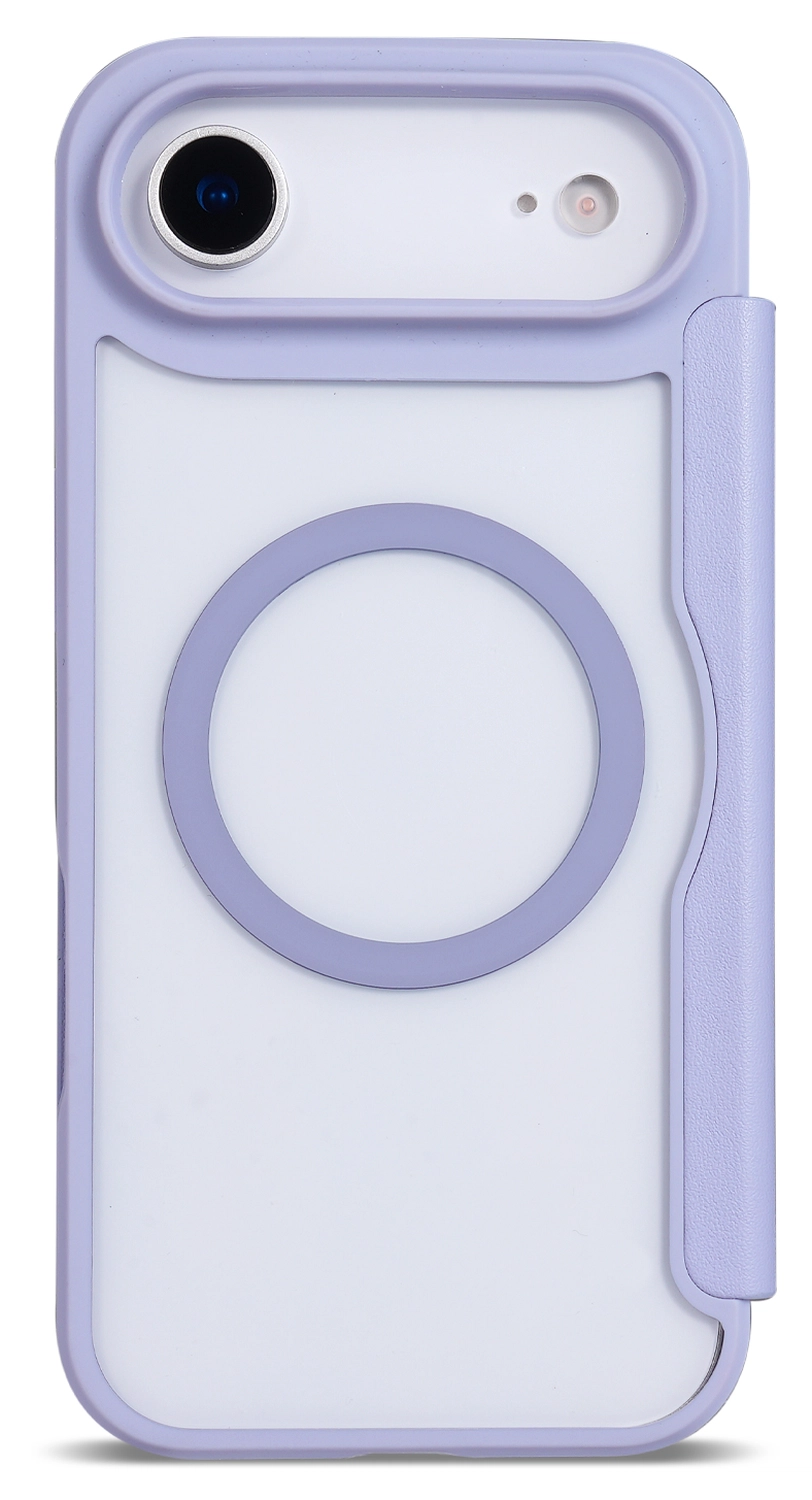 Apple iPhone Air Hoesje met MagSafe Book Case Transparant Paars afbeelding 8