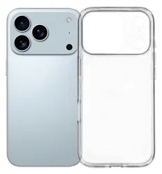 Apple iPhone 17 Pro Max Hoesje Dun TPU Back Cover Transparant afbeelding