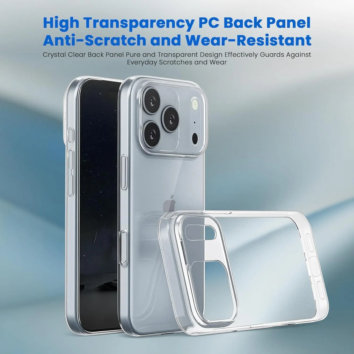 Apple iPhone 17 Pro Max Hoesje Dun TPU Back Cover Transparant afbeelding 2