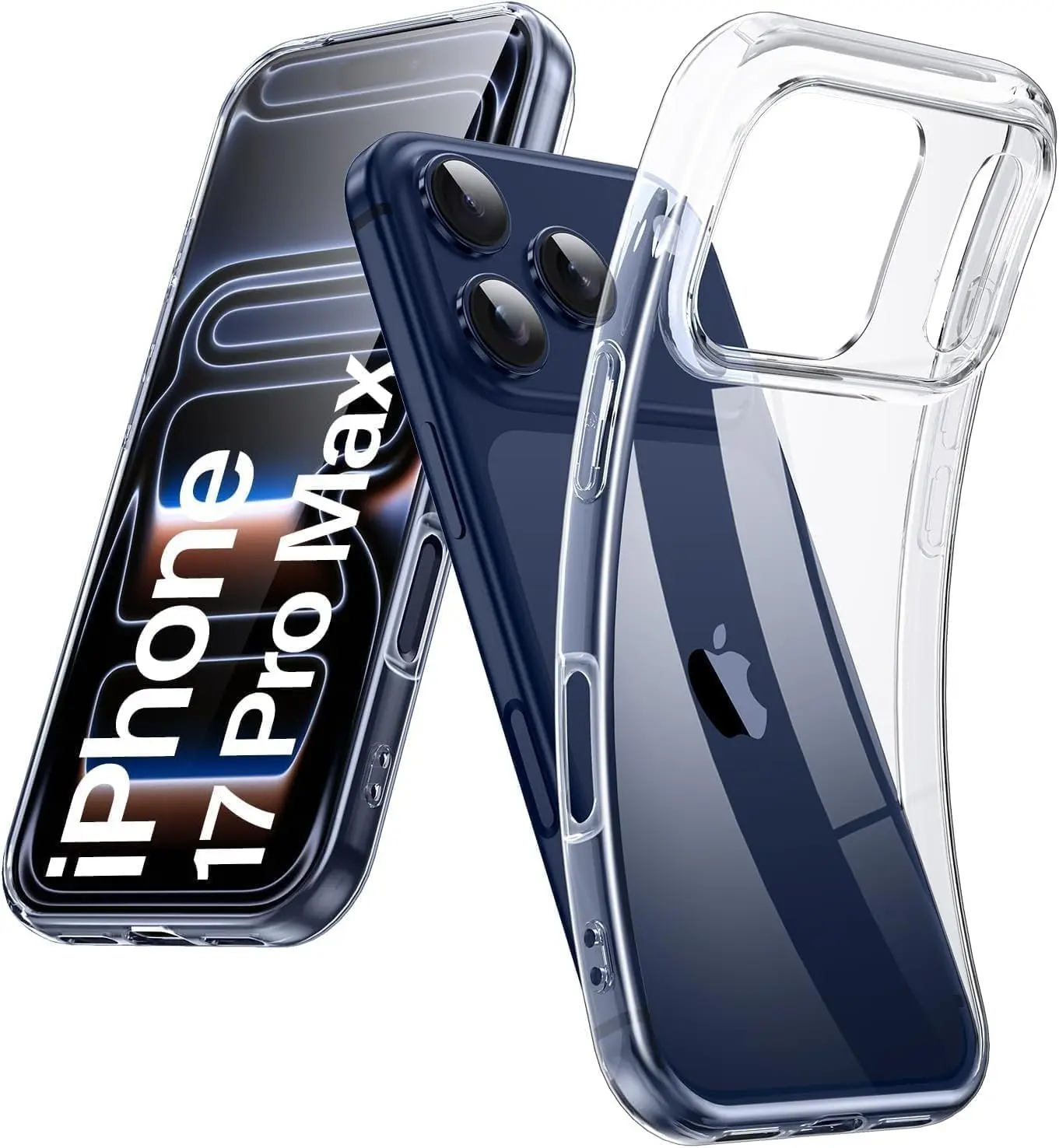 Apple iPhone 17 Pro Max Hoesje Dun TPU Back Cover Transparant afbeelding 1