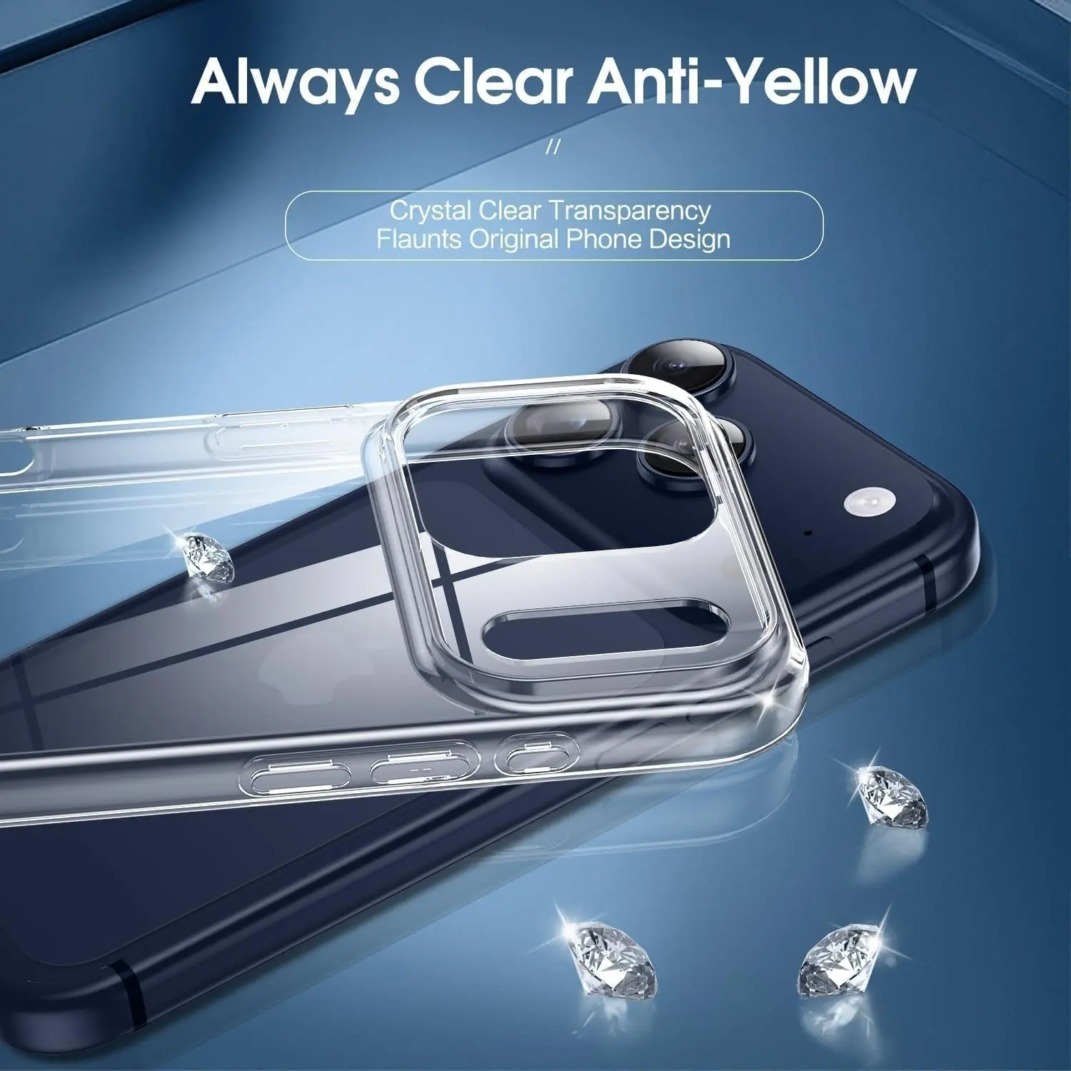 Apple iPhone 17 Pro Max Hoesje Dun TPU Back Cover Transparant afbeelding 3