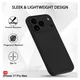 Apple iPhone 17 Pro Max Hoesje Dun TPU Back Cover Matte Zwart afbeelding 2