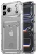 Apple iPhone 17 Pro Max Hoesje Dun TPU met Pasjeshouder Back Cover Transparant afbeelding 2