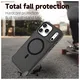 Apple iPhone 17 Pro Max Hoesje Dual-Layer Hybride Back Cover met MagSafe Zwart afbeelding 4