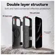 Apple iPhone 17 Pro Max Hoesje Dual-Layer Hybride Back Cover met MagSafe Zwart afbeelding 6