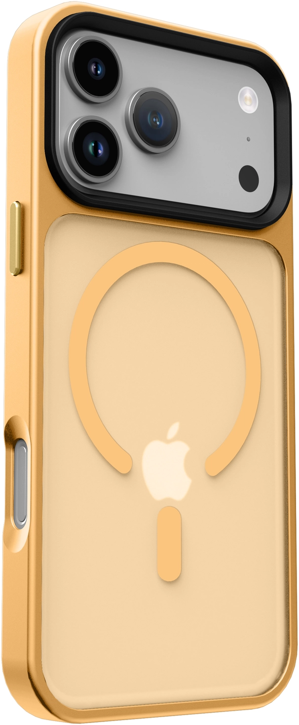 iPhone 17 Pro Max Hoesje met MagSafe Back Cover Matte Oranje afbeelding 13