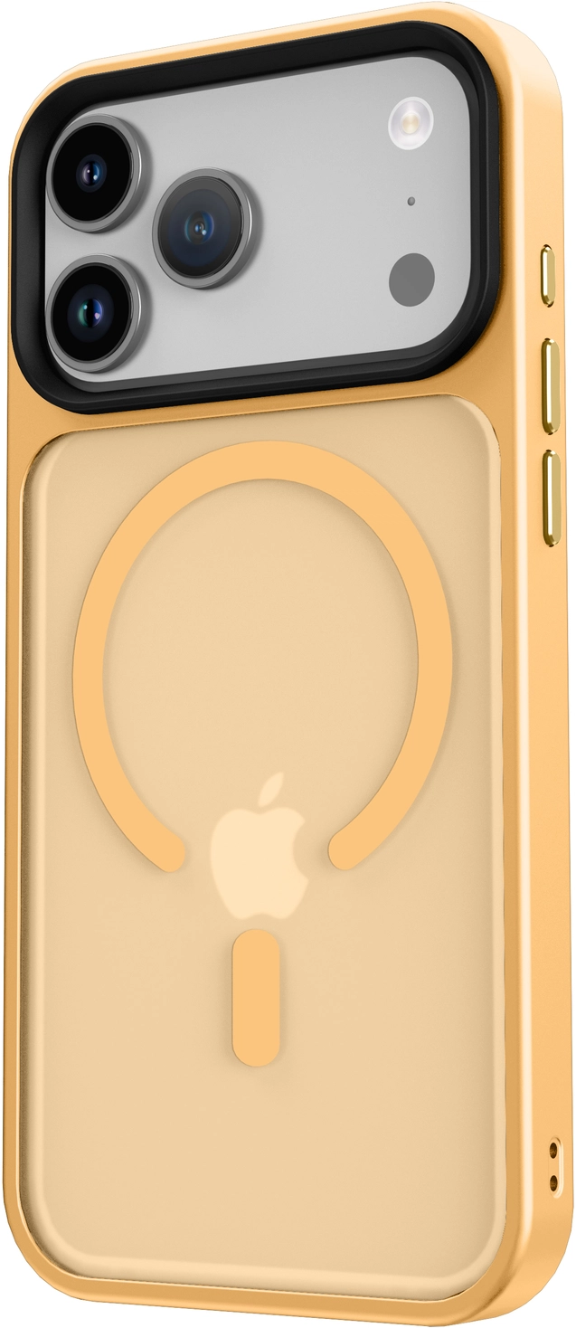 iPhone 17 Pro Max Hoesje met MagSafe Back Cover Matte Oranje afbeelding 14
