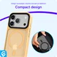 iPhone 17 Pro Max Hoesje met MagSafe Back Cover Matte Oranje afbeelding 8