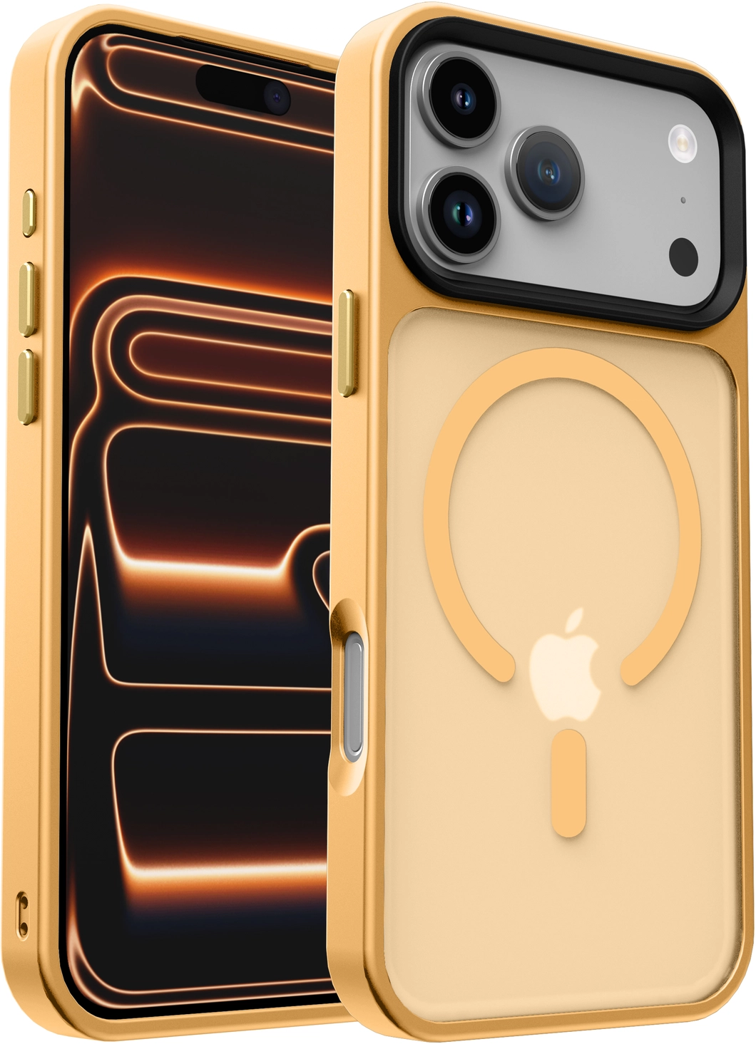 iPhone 17 Pro Max Hoesje met MagSafe Back Cover Matte Oranje afbeelding 18