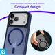 iPhone 17 Pro Max Hoesje met MagSafe Back Cover Matte Donker Blauw afbeelding 9