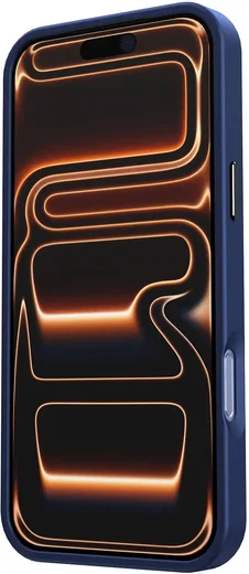 iPhone 17 Pro Max Hoesje met MagSafe Back Cover Matte Donker Blauw afbeelding 17