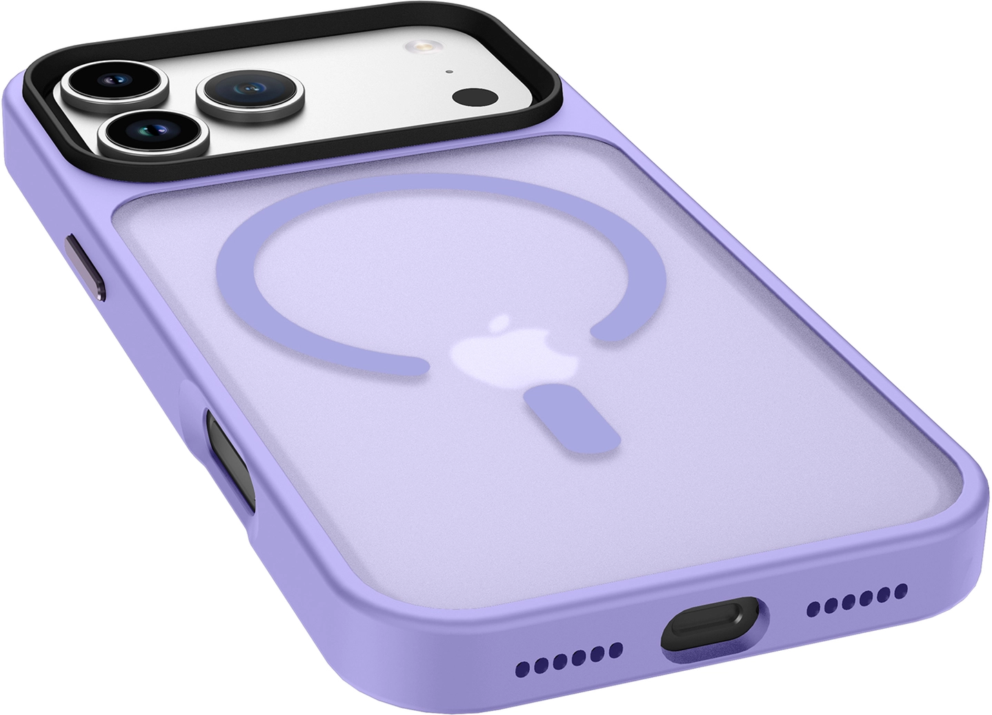 iPhone 17 Pro Max Hoesje met MagSafe Back Cover Matte Paars afbeelding 14