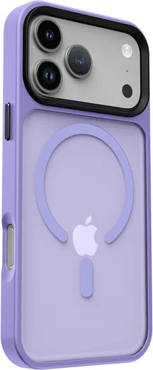 iPhone 17 Pro Max Hoesje met MagSafe Back Cover Matte Paars afbeelding 15