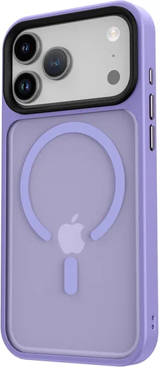 iPhone 17 Pro Max Hoesje met MagSafe Back Cover Matte Paars afbeelding 17