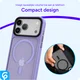 iPhone 17 Pro Max Hoesje met MagSafe Back Cover Matte Paars afbeelding 9