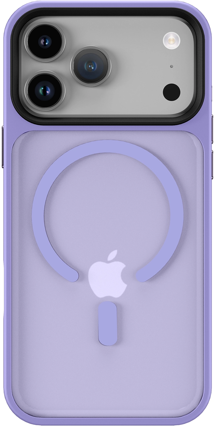 iPhone 17 Pro Max Hoesje met MagSafe Back Cover Matte Paars afbeelding 12