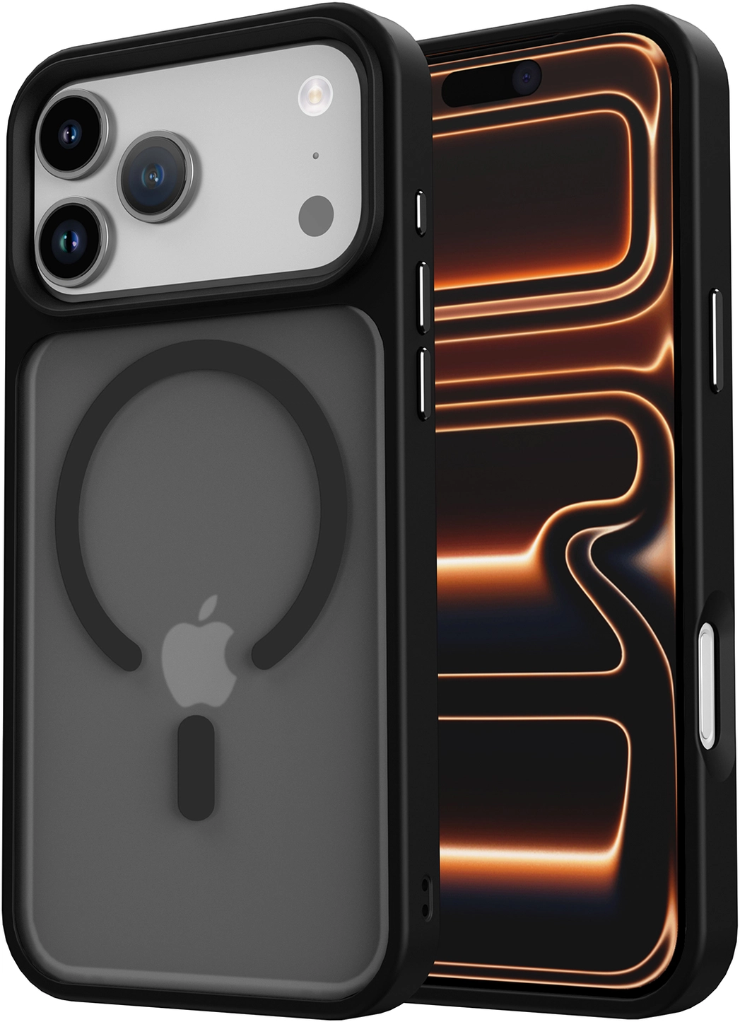iPhone 17 Pro Max Hoesje met MagSafe Back Cover Matte Zwart afbeelding 20