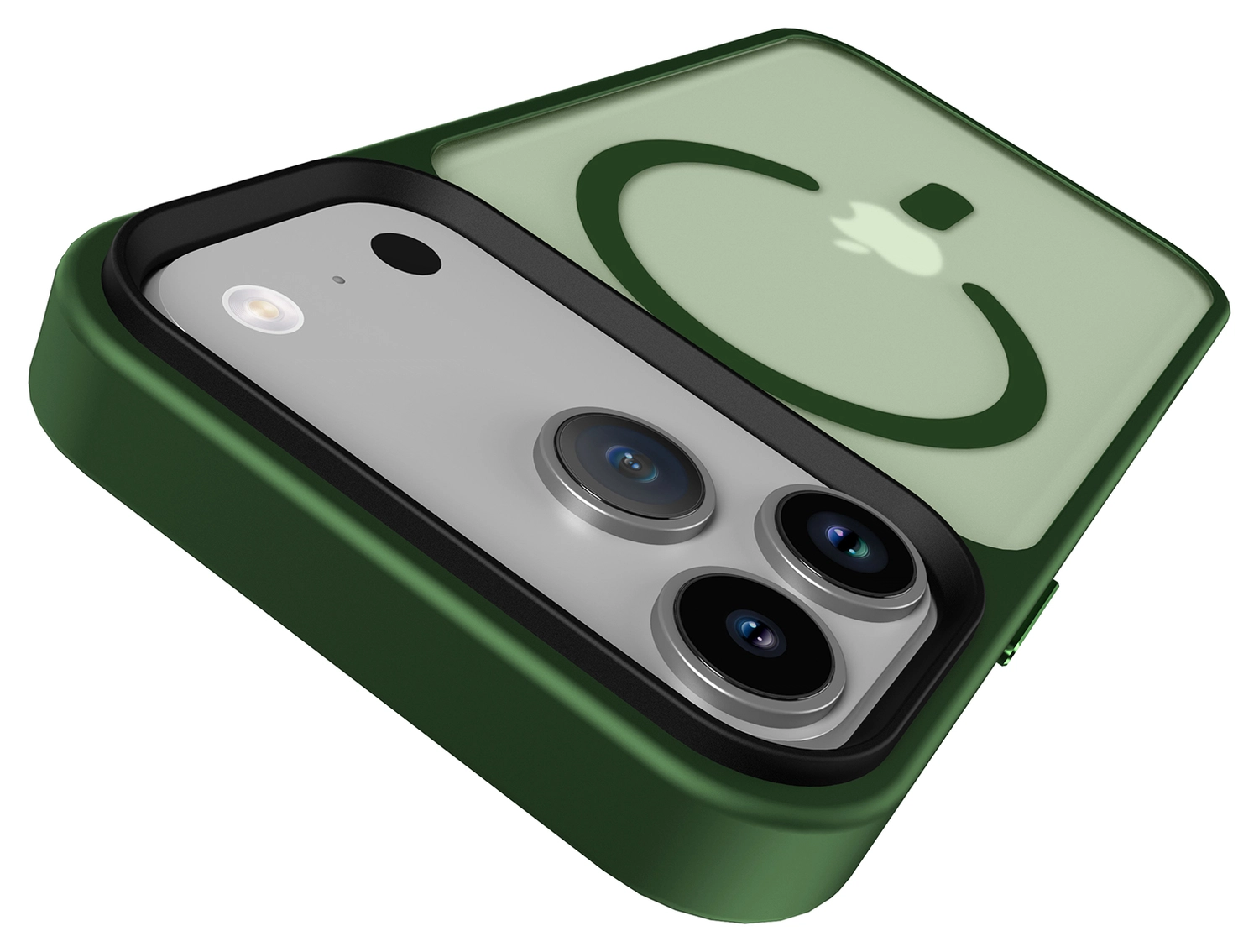 iPhone 17 Pro Max Hoesje met MagSafe Back Cover Matte Donker Groen afbeelding 11