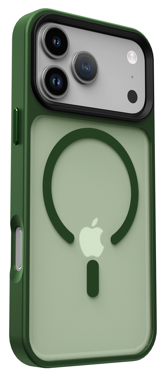 iPhone 17 Pro Max Hoesje met MagSafe Back Cover Matte Donker Groen afbeelding 13