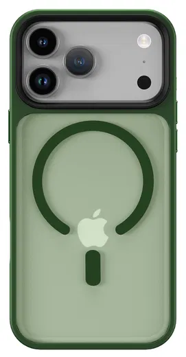 iPhone 17 Pro Max Hoesje met MagSafe Back Cover Matte Donker Groen afbeelding 10