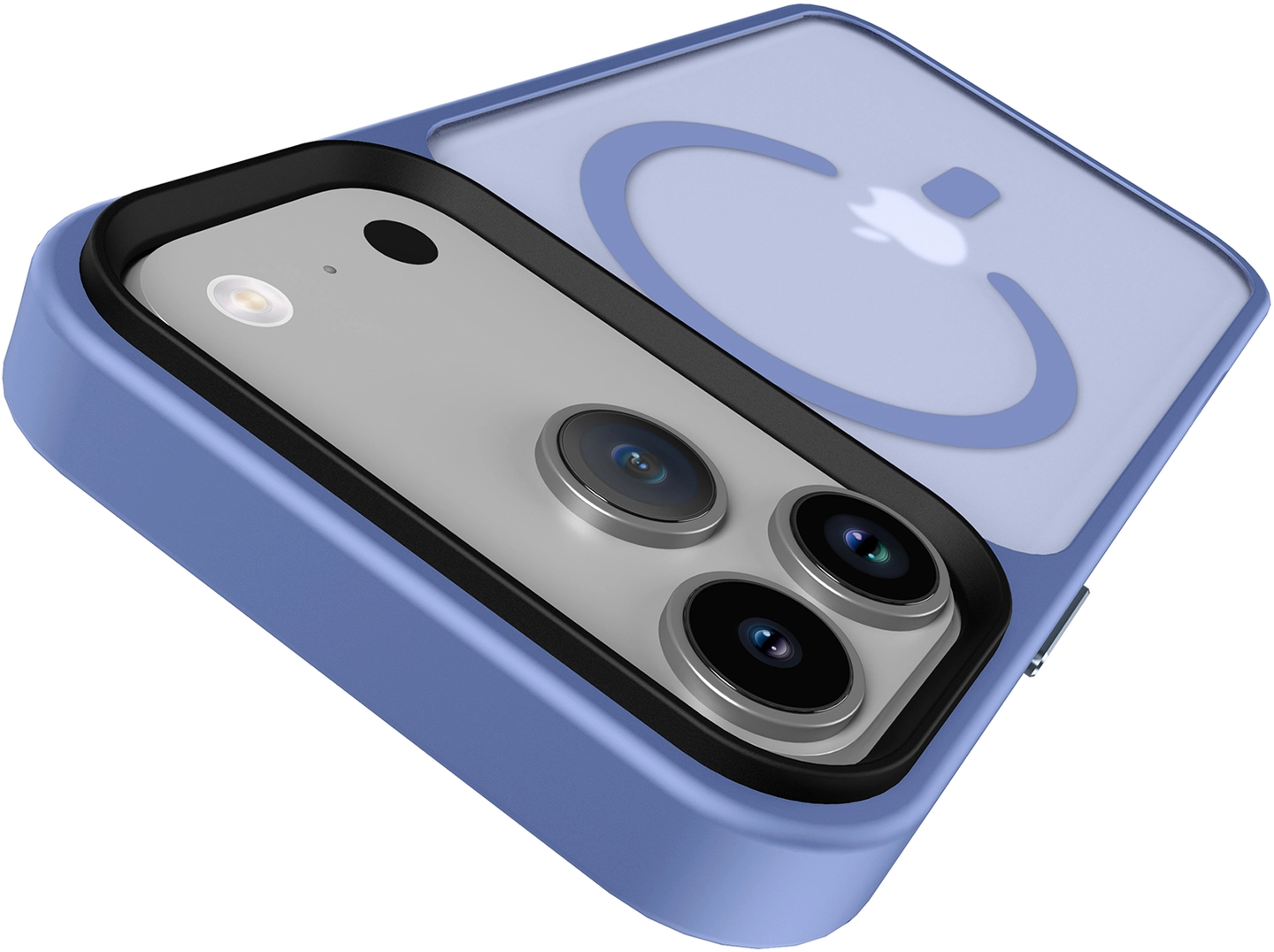 iPhone 17 Pro Max Hoesje met MagSafe Back Cover Matte Blauw afbeelding 13