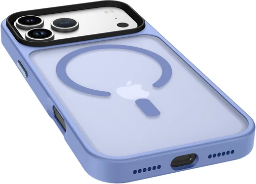 iPhone 17 Pro Max Hoesje met MagSafe Back Cover Matte Blauw afbeelding 14