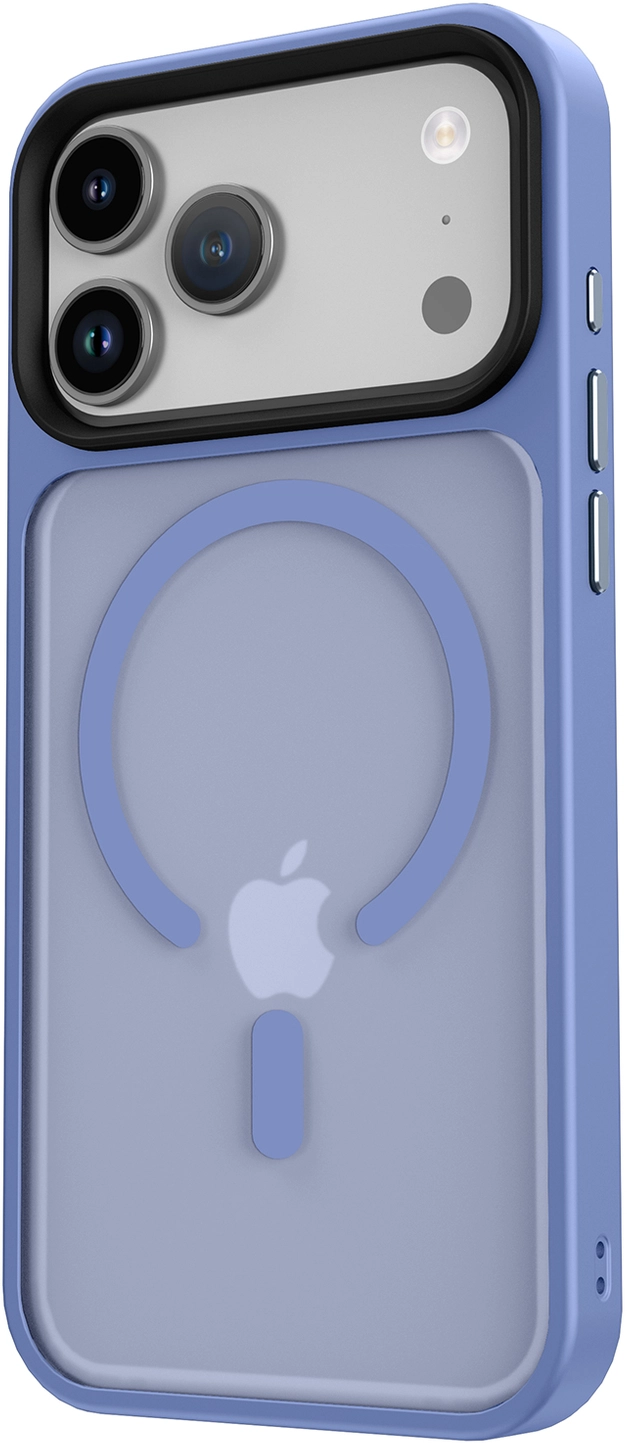 iPhone 17 Pro Max Hoesje met MagSafe Back Cover Matte Blauw afbeelding 17