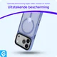 iPhone 17 Pro Max Hoesje met MagSafe Back Cover Matte Blauw afbeelding 8