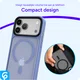 iPhone 17 Pro Max Hoesje met MagSafe Back Cover Matte Blauw afbeelding 10
